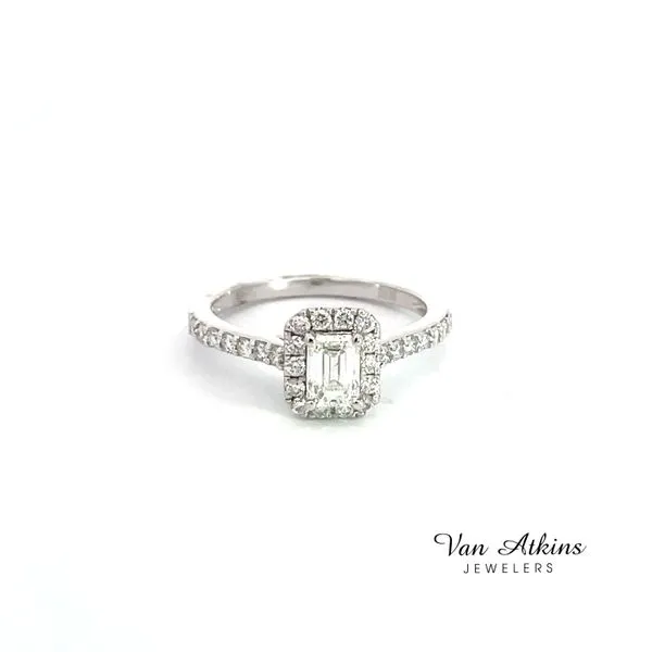 0.50 Carat Diamond Rings Emerald Van Atkins Jewelers New Albany, MS