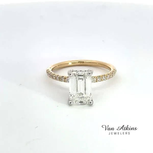 2.03 Carat Honey Lab Diamond Rings Emerald Van Atkins Jewelers New Albany, MS