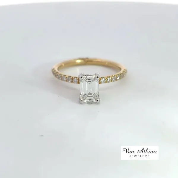 1.01 Carat Honey Lab Diamond Rings Emerald Van Atkins Jewelers New Albany, MS