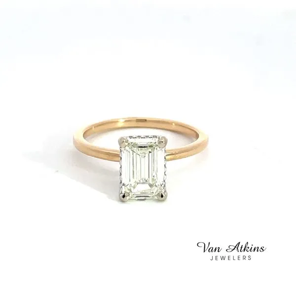 1.50 Carat Diamond Rings Emerald Van Atkins Jewelers New Albany, MS