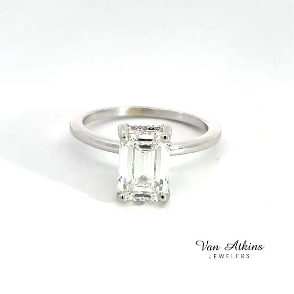 2.13 Carat Diamond Rings Emerald Van Atkins Jewelers New Albany, MS