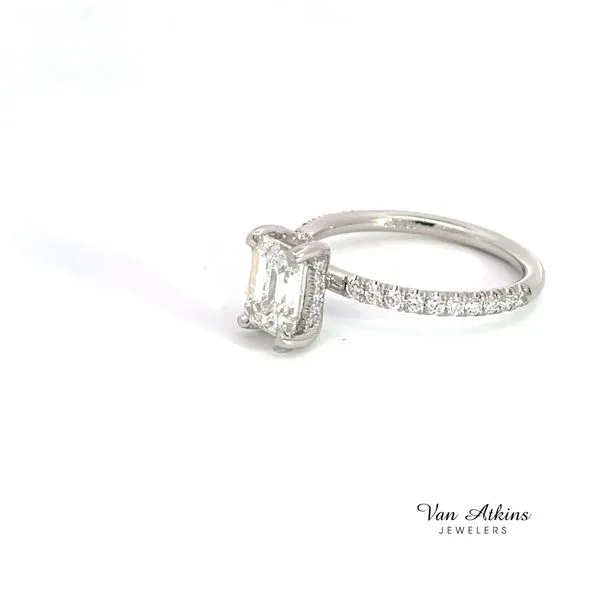 1.86 Carat Diamond Rings Emerald Image 2 Van Atkins Jewelers New Albany, MS