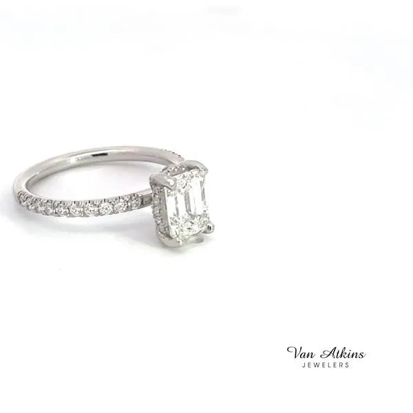 1.86 Carat Diamond Rings Emerald Image 3 Van Atkins Jewelers New Albany, MS