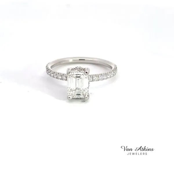 1.86 Carat Diamond Rings Emerald Image 4 Van Atkins Jewelers New Albany, MS