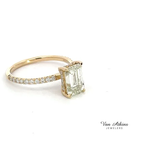 2.43 Carat Diamond Rings Emerald Image 3 Van Atkins Jewelers New Albany, MS