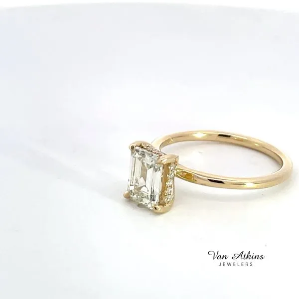 1.49 Carat Diamond Rings Emerald Image 3 Van Atkins Jewelers New Albany, MS