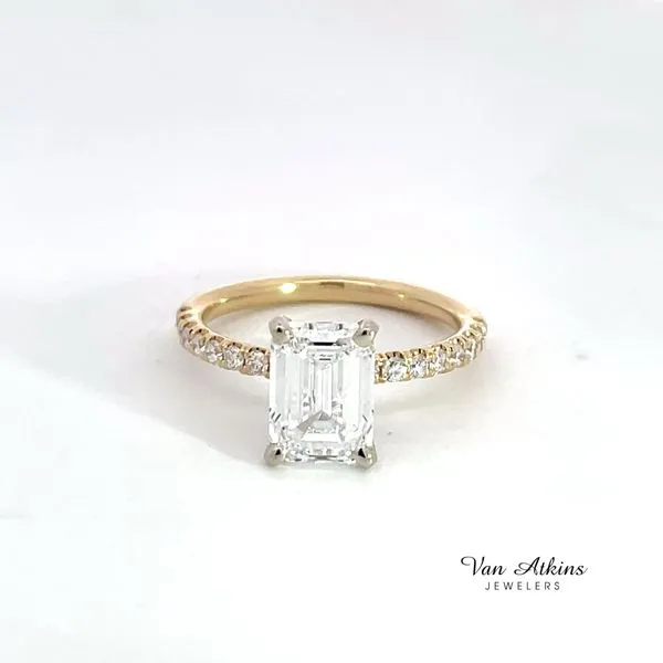 2.35 Carat Diamond Rings Emerald Van Atkins Jewelers New Albany, MS
