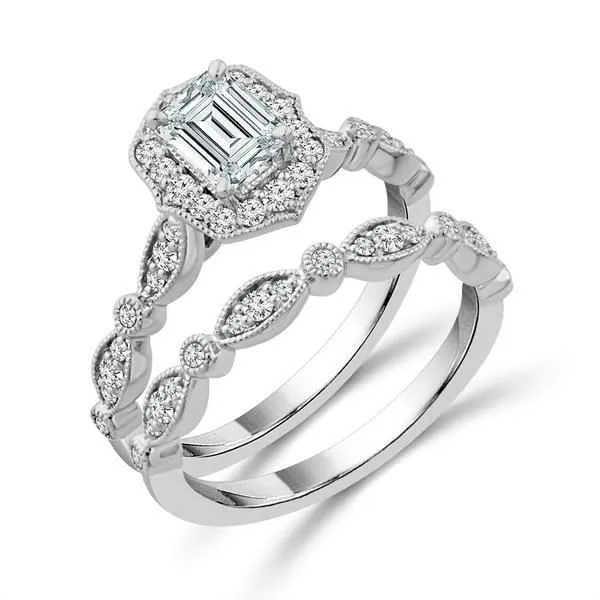 Diamond Ring Emerald Van Atkins Jewelers New Albany, MS