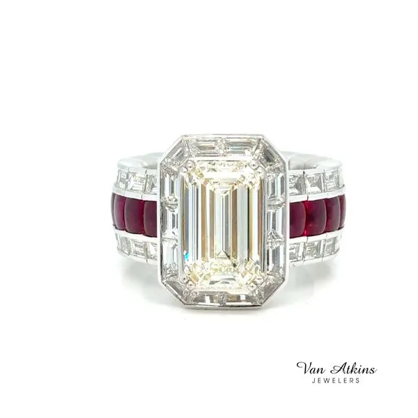 11.16 Carat Diamond Rings Emerald Image 2 Van Atkins Jewelers New Albany, MS