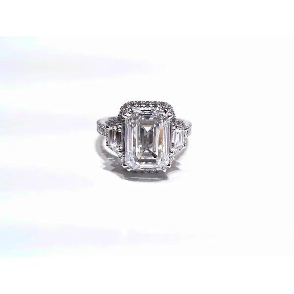 Diamond Ring Emerald Van Atkins Jewelers New Albany, MS