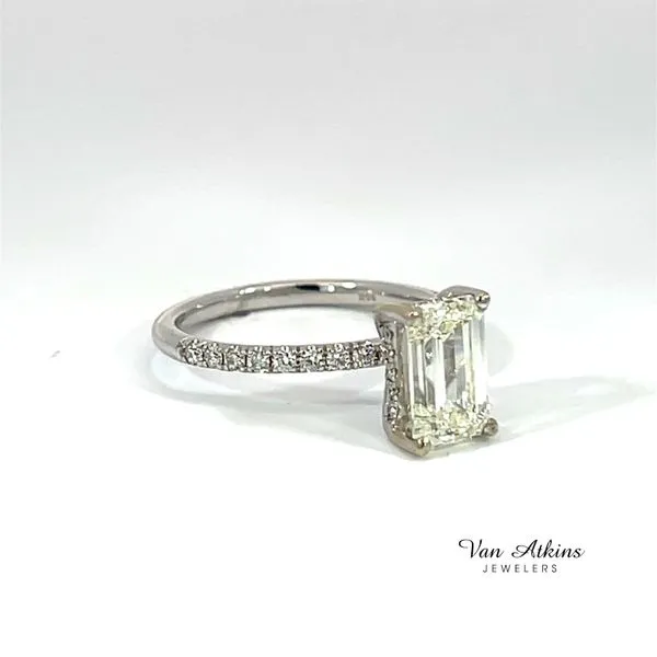 2.37 Carat Diamond Rings Emerald Image 2 Van Atkins Jewelers New Albany, MS