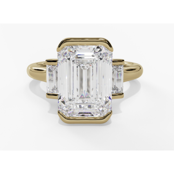 Diamond Ring Emerald Van Atkins Jewelers New Albany, MS