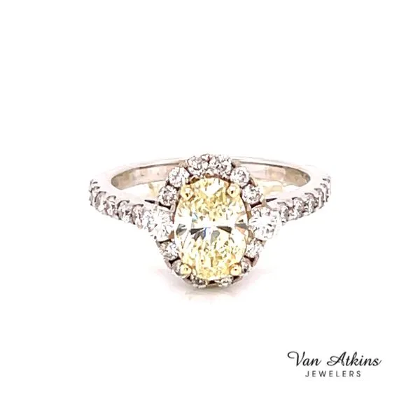 1.85 Carat Diamond Ring Oval Van Atkins Jewelers New Albany, MS
