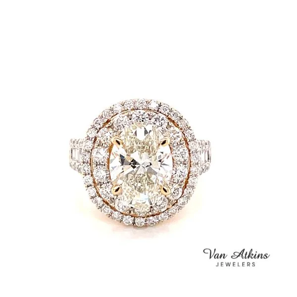 3.04 Carat Oval Cut Diamond Ring Van Atkins Jewelers New Albany, MS