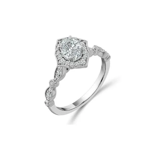 0.40 Carat Oval Cut Diamond Ring Van Atkins Jewelers New Albany, MS