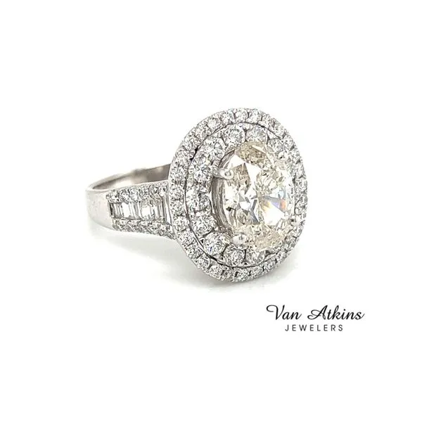 3.00 Carat Oval Cut Diamond Ring Image 2 Van Atkins Jewelers New Albany, MS