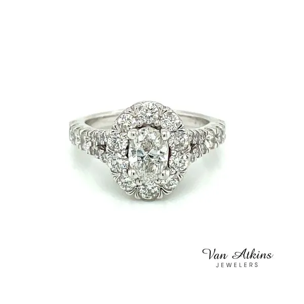 0.75 Carat Diamond Rings Oval Van Atkins Jewelers New Albany, MS