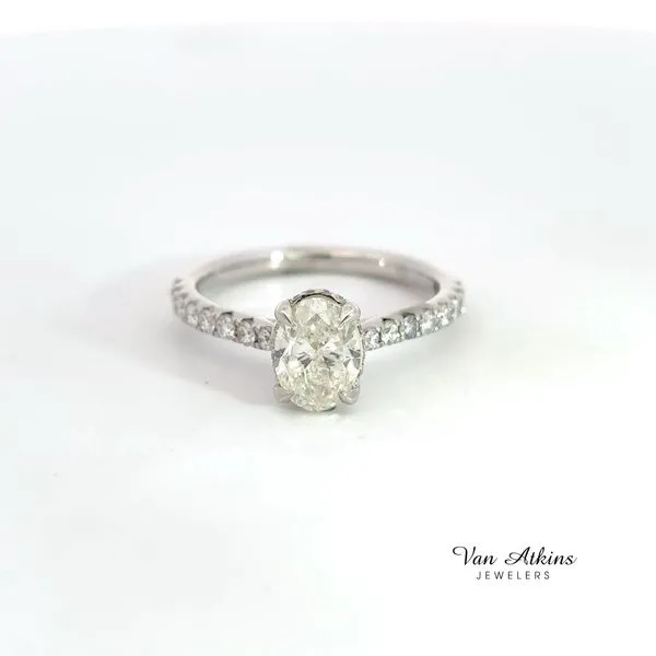 1.4 Carat Diamond Rings Oval Van Atkins Jewelers New Albany, MS