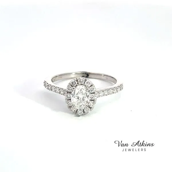 0.52 Carat Diamond Rings Oval Van Atkins Jewelers New Albany, MS