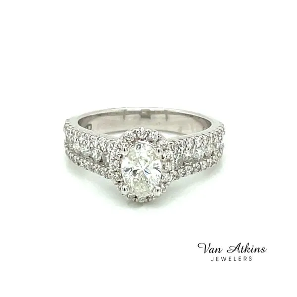 0.54 Carat Diamond Rings Oval Van Atkins Jewelers New Albany, MS
