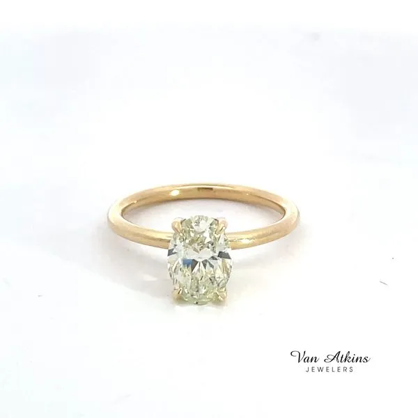 1.66 Carat Diamond Rings Oval Van Atkins Jewelers New Albany, MS