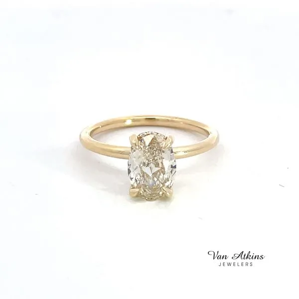 1.61 Carat Diamond Rings Oval Van Atkins Jewelers New Albany, MS