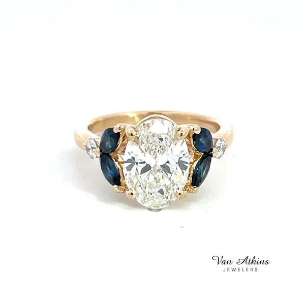 Diamond Ring Oval Van Atkins Jewelers New Albany, MS