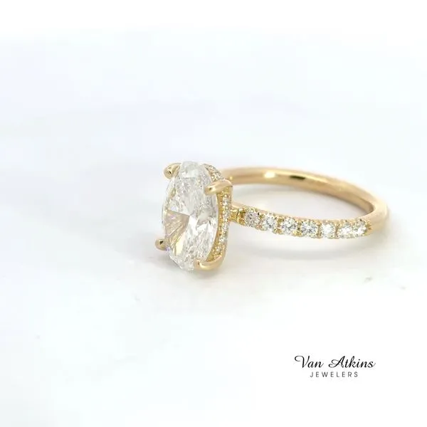 3.54 Carat Lab Grown Diamond Rings Oval 