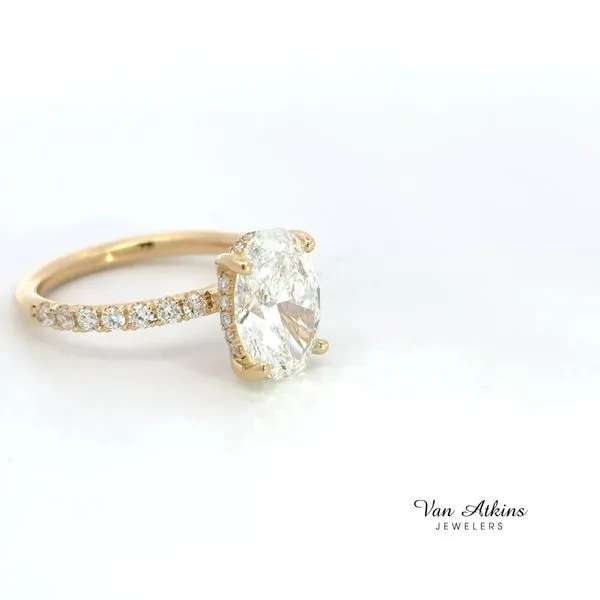 3.54 Carat Lab Grown Diamond Rings Oval 