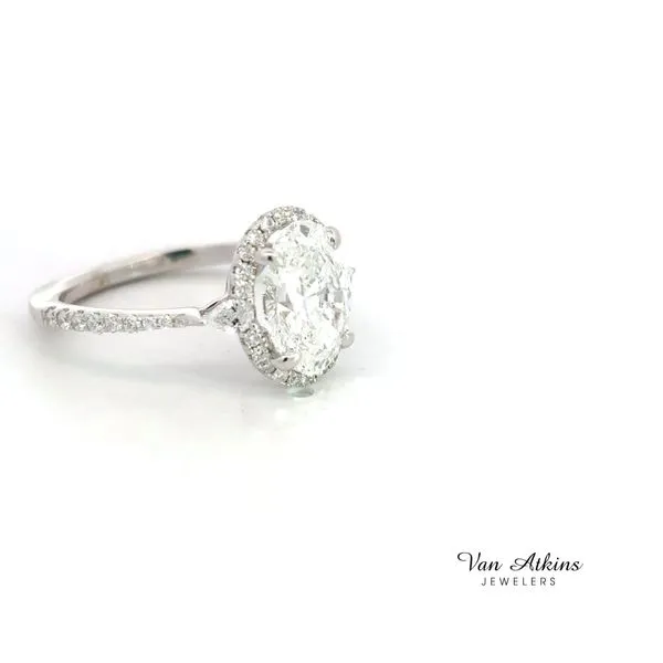 1.87 Carat Diamond Rings Oval Image 3 Van Atkins Jewelers New Albany, MS