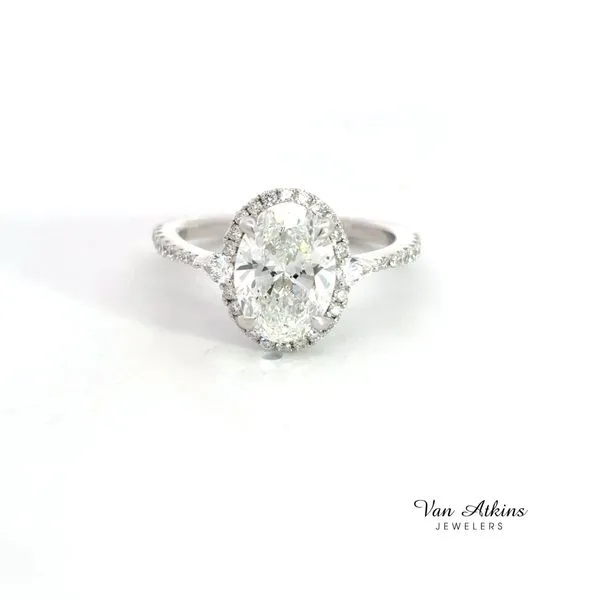 1.87 Carat Diamond Rings Oval Van Atkins Jewelers New Albany, MS