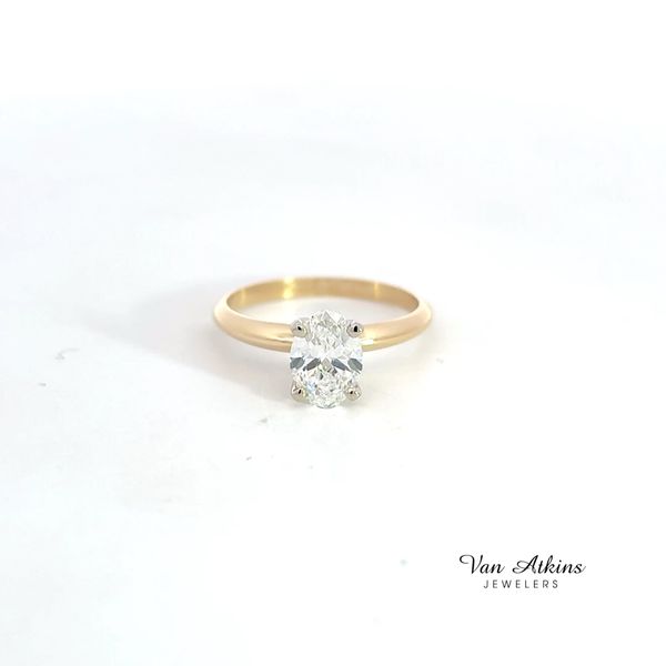 1.01 Carat Lab Grown Diamond Ring Oval Image 4 Van Atkins Jewelers New Albany, MS