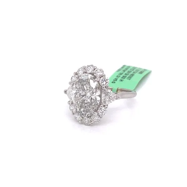 5.01 Carat Oval Cut Diamond Ring Image 2 Van Atkins Jewelers New Albany, MS