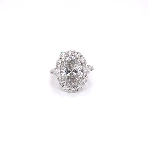 5.01 Carat Oval Cut Diamond Ring Van Atkins Jewelers New Albany, MS