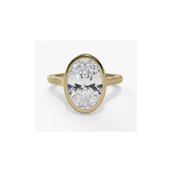 2.06 Carat Diamond Ring Bezel Oval Van Atkins Jewelers New Albany, MS