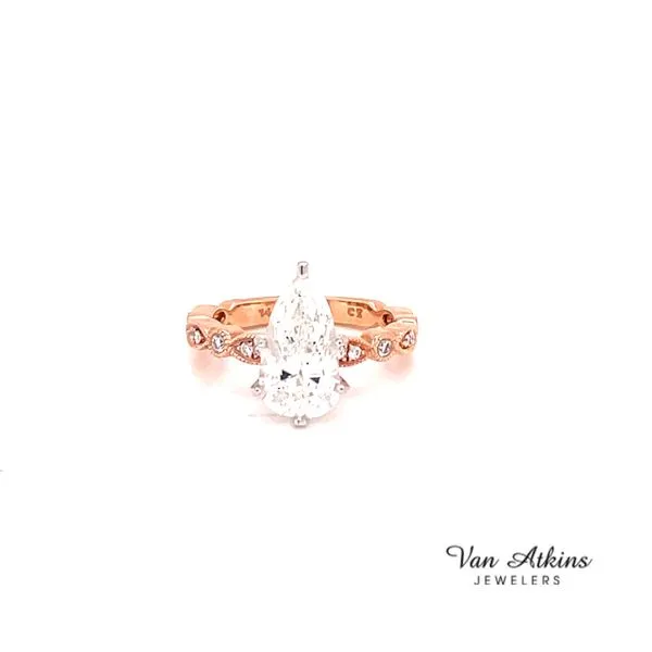 2.32 Carat Pear Cut Diamond Ring Van Atkins Jewelers New Albany, MS