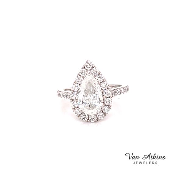 1.66 Carat Pear Cut Diamond Ring Image 2 Van Atkins Jewelers New Albany, MS