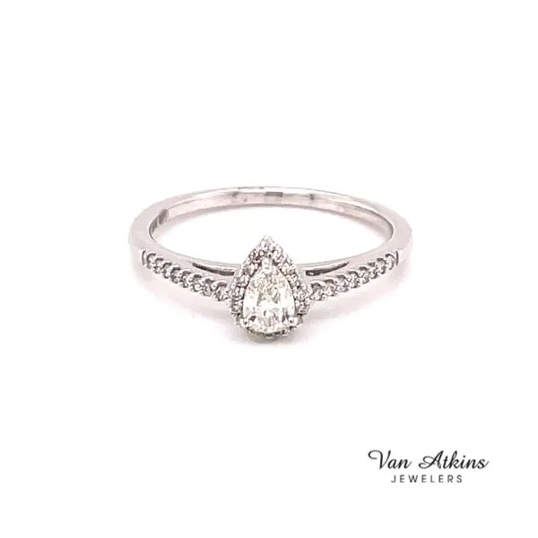 Diamond Ring Pear Van Atkins Jewelers New Albany, MS