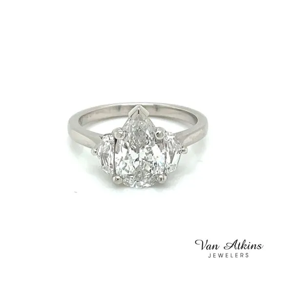 1.81 Carat Diamond Rings Pear Van Atkins Jewelers New Albany, MS