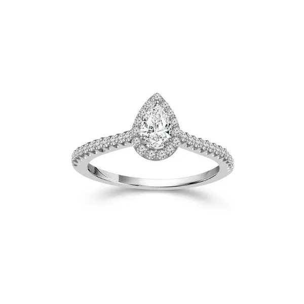 0.25 Carat Diamond Rings Pear Van Atkins Jewelers New Albany, MS