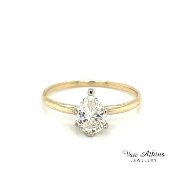 1.03 Carat Diamond Rings Pear Van Atkins Jewelers New Albany, MS