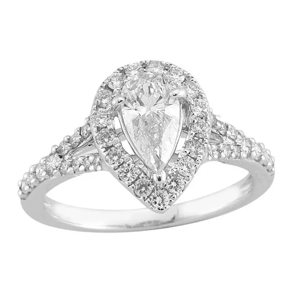 0.42 Carat Diamond Rings Pear Van Atkins Jewelers New Albany, MS