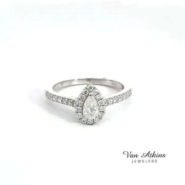 0.25 Carat Diamond Rings Pear Van Atkins Jewelers New Albany, MS