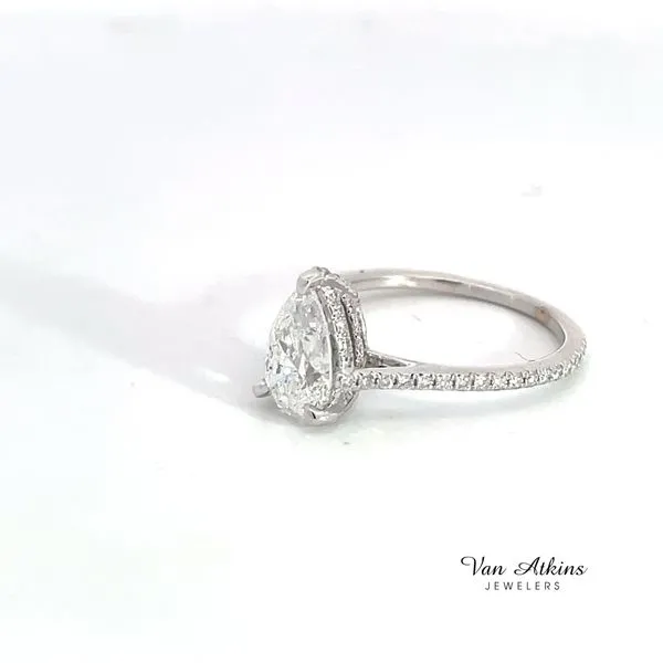 1.65 Carat Diamond Ring Pear Image 3 Van Atkins Jewelers New Albany, MS