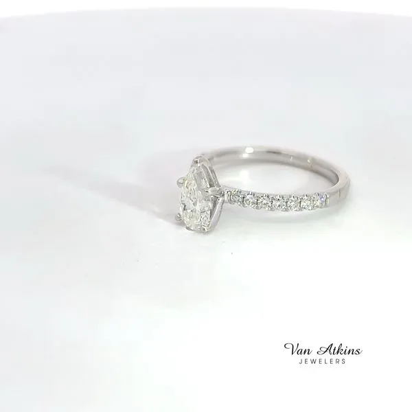 0.9 Carat Diamond Rings Pear Image 2 Van Atkins Jewelers New Albany, MS