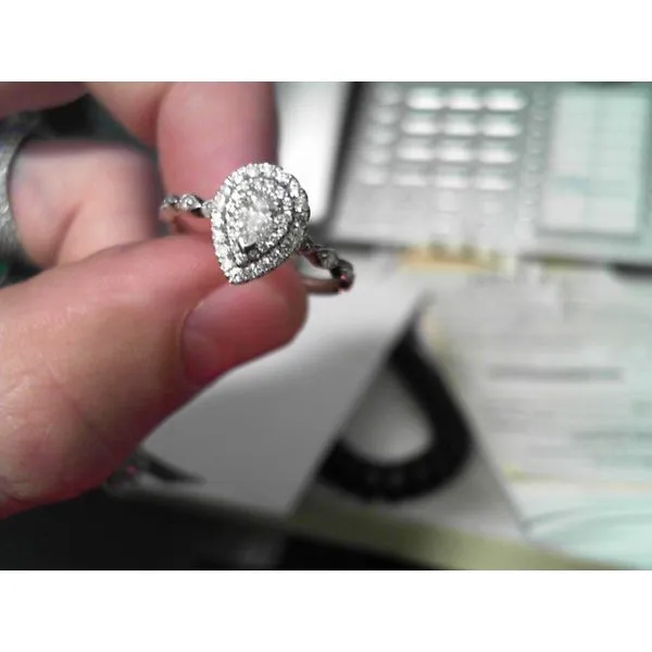 Diamond Ring Pear Van Atkins Jewelers New Albany, MS