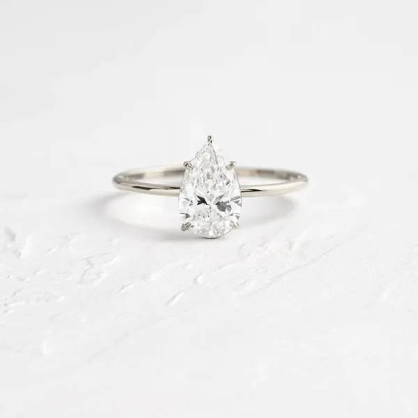 Diamond Ring Pear Van Atkins Jewelers New Albany, MS