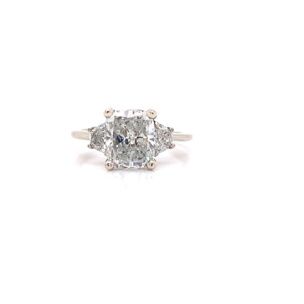 3.04 Carat Elongated-Cushion Cut Diamond Ring Van Atkins Jewelers New Albany, MS
