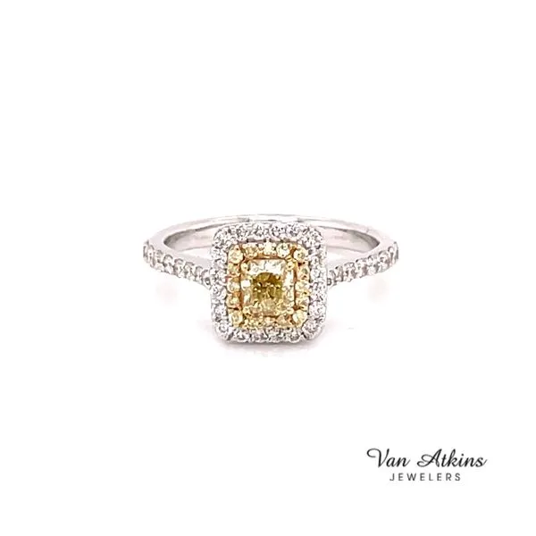 Diamond Ring Cushion Van Atkins Jewelers New Albany, MS