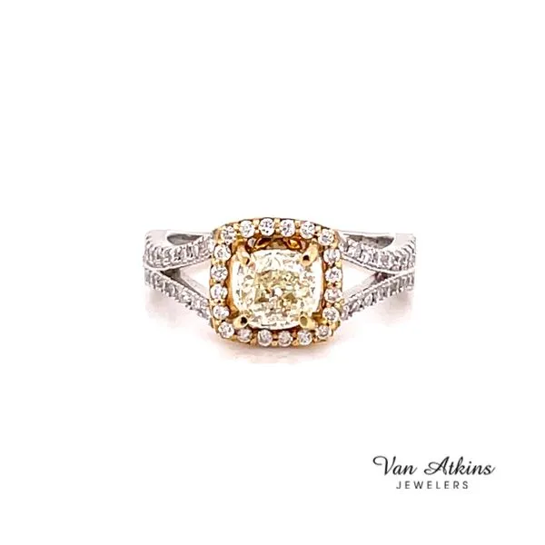 Diamond Ring Cushion Van Atkins Jewelers New Albany, MS